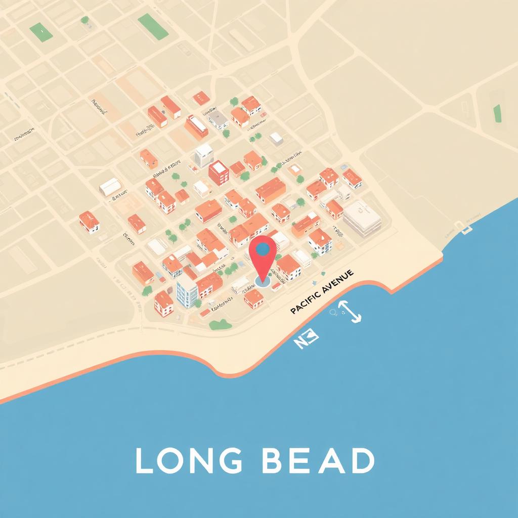 Map of Auto Stop Insurance locations in Long Beach
